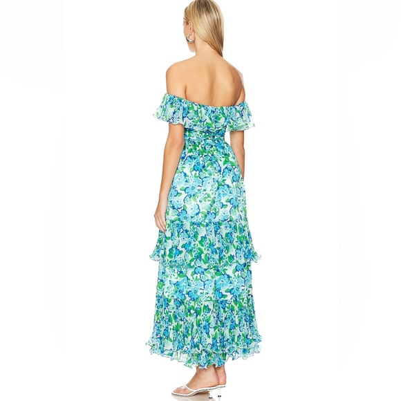 AMUR plia pleated midi dress - Picture 2 of 4